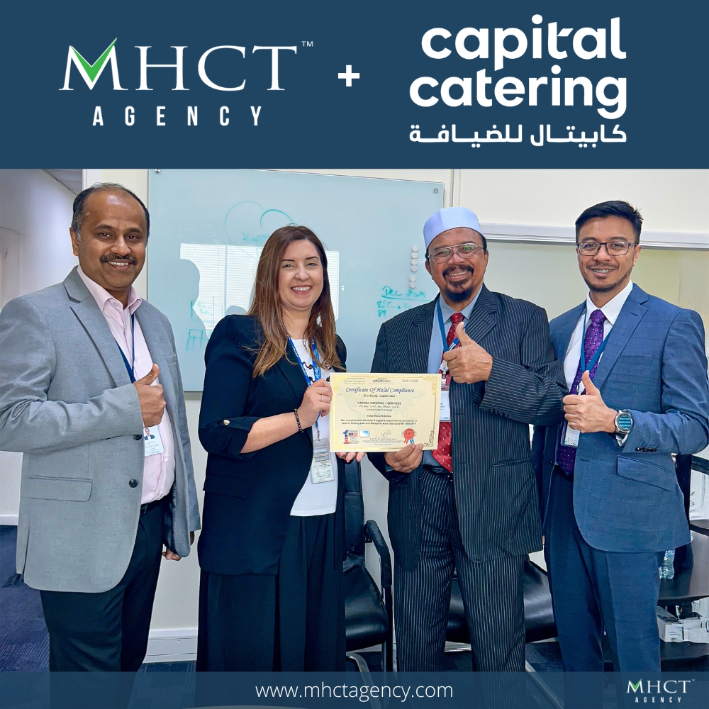 MHCT guides Capital Catering to successful Halal certification renewal with top scores in Halal and hygiene compliance in Abu Dhabi, UAE.